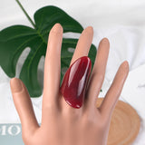 GuanLong Classic Geometric Personality Resin Big Beautiful Rings for Women Fashion Jewelry Punk Large Rings for Girls Wholesale