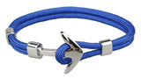 New Arrive Silver/Black Alloy Anchor Bracelet Multilayer Rope Chain Paracord Bracelet For Women Men Navy Style Gift
