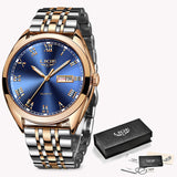 2019 LIGE New Rose Gold Women Watch Business Quartz Watch Ladies Top Brand Luxury Female Wrist Watch Girl Clock Relogio Feminino