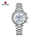 2019 REWARD Luxury Watch Women Waterproof Rose Gold Steel Strap Ladies Wrist Watches Top Brand Date Clock Relogio Feminino