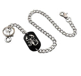 Fashion Punk Hip-hop Trendy leather Belts Waist Chain Male Pants Chain Hot Men women Jeans Silver Metal Clothing Accessories