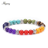 HIYONG Eight Planets Bead Bracelet for Men Women Natural Stone Beaded Bracelet Universe Galaxy Solar System Planets Bracelets