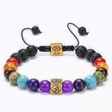 HIYONG Eight Planets Bead Bracelet for Men Women Natural Stone Beaded Bracelet Universe Galaxy Solar System Planets Bracelets