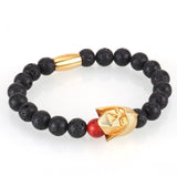 Mcllroy Bracelet Men Bead Sparta Crown 8mm Natural Stone Bracelet Bangle Handmade Man Jewelry Mens Bracelets 2019 erkek bileklik