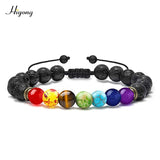 HIYONG Eight Planets Bead Bracelet for Men Women Natural Stone Beaded Bracelet Universe Galaxy Solar System Planets Bracelets