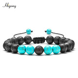 HIYONG Eight Planets Bead Bracelet for Men Women Natural Stone Beaded Bracelet Universe Galaxy Solar System Planets Bracelets