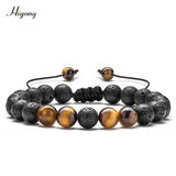 HIYONG Eight Planets Bead Bracelet for Men Women Natural Stone Beaded Bracelet Universe Galaxy Solar System Planets Bracelets