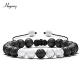 HIYONG Eight Planets Bead Bracelet for Men Women Natural Stone Beaded Bracelet Universe Galaxy Solar System Planets Bracelets