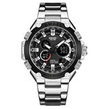 Mens Watches SMAEL Luxury Quartz Wristwatch Male Clock Waterproof Casual Business Chronograph Dual Display Sport Watch Men 1363