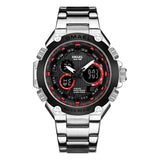 Mens Watches SMAEL Luxury Quartz Wristwatch Male Clock Waterproof Casual Business Chronograph Dual Display Sport Watch Men 1363