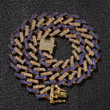 Men's Hip Hop Bling Bling Iced Out Tennis Chains 1 Row Necklaces Bracelet Crystal Luxury Silver Gold Color Men Chain Jewelry