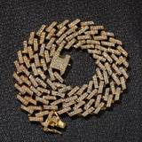 Men's Hip Hop Bling Bling Iced Out Tennis Chains 1 Row Necklaces Bracelet Crystal Luxury Silver Gold Color Men Chain Jewelry