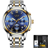 Relogio Masculino Mens Watches LIGE Top Brand Luxury Chronograph Fashion Watch Men Business Waterproof Full Steel Quartz Watch