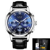 Relogio Masculino Mens Watches LIGE Top Brand Luxury Chronograph Fashion Watch Men Business Waterproof Full Steel Quartz Watch