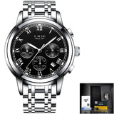 Relogio Masculino Mens Watches LIGE Top Brand Luxury Chronograph Fashion Watch Men Business Waterproof Full Steel Quartz Watch