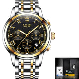 Relogio Masculino Mens Watches LIGE Top Brand Luxury Chronograph Fashion Watch Men Business Waterproof Full Steel Quartz Watch