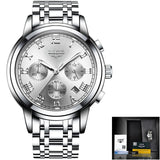 Relogio Masculino Mens Watches LIGE Top Brand Luxury Chronograph Fashion Watch Men Business Waterproof Full Steel Quartz Watch