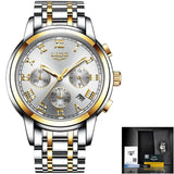 Relogio Masculino Mens Watches LIGE Top Brand Luxury Chronograph Fashion Watch Men Business Waterproof Full Steel Quartz Watch