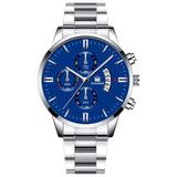 Men Luxury Business Quartz Military Watch Golden Stainless Steel Band Mens Watches Date Calendar Male Clock Relogio Dropshipping