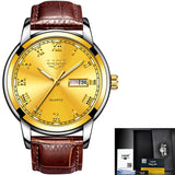 LIGE Couple Watch Gold Blue Watch Women Quartz Watches Ladies Top Brand Luxury Female WristWatch Girl Clock Relogio Feminino