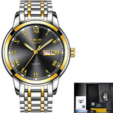 LIGE Couple Watch Gold Blue Watch Women Quartz Watches Ladies Top Brand Luxury Female WristWatch Girl Clock Relogio Feminino