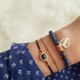 Bohemian Silver Beads Chain Bracelets Bangles For Women Fashion Heart Compass Gold Color Chain Bracelets Sets Jewelry Gift