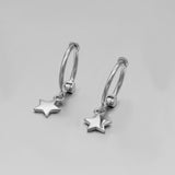Trusta 2018  100% 925 Solid Sterling Silver Star Small Stud Earrings For Girls Teens Gift Womens Fashion Jewelry DS900
