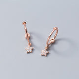 Trusta 2018  100% 925 Solid Sterling Silver Star Small Stud Earrings For Girls Teens Gift Womens Fashion Jewelry DS900