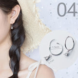 Trusta 2018  100% 925 Solid Sterling Silver Star Small Stud Earrings For Girls Teens Gift Womens Fashion Jewelry DS900