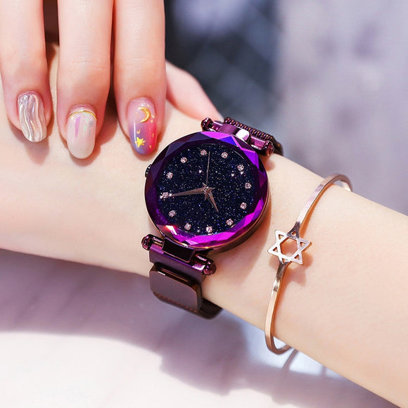 Luxury Women Watches Ladies Magnetic Starry Sky Clock Fashion Diamond Female Quartz Wristwatches relogio feminino zegarek damski
