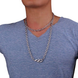 chic Double layer hiphop Lock necklace punk padlock pendant necklace women fashion gothic flame chokers jewelry
