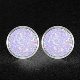 AAAAA Quality 100% Stainless Steel Shinning Resin Stud Earring for Women Wedding Party Ear Studs Jewelry