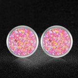 AAAAA Quality 100% Stainless Steel Shinning Resin Stud Earring for Women Wedding Party Ear Studs Jewelry