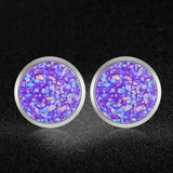 AAAAA Quality 100% Stainless Steel Shinning Resin Stud Earring for Women Wedding Party Ear Studs Jewelry