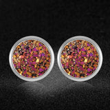 AAAAA Quality 100% Stainless Steel Shinning Resin Stud Earring for Women Wedding Party Ear Studs Jewelry