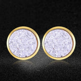 AAAAA Quality 100% Stainless Steel Shinning Resin Stud Earring for Women Wedding Party Ear Studs Jewelry