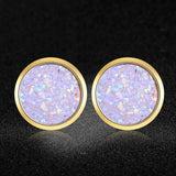 AAAAA Quality 100% Stainless Steel Shinning Resin Stud Earring for Women Wedding Party Ear Studs Jewelry