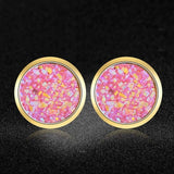 AAAAA Quality 100% Stainless Steel Shinning Resin Stud Earring for Women Wedding Party Ear Studs Jewelry