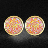 AAAAA Quality 100% Stainless Steel Shinning Resin Stud Earring for Women Wedding Party Ear Studs Jewelry
