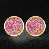 AAAAA Quality 100% Stainless Steel Shinning Resin Stud Earring for Women Wedding Party Ear Studs Jewelry