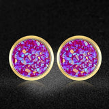 AAAAA Quality 100% Stainless Steel Shinning Resin Stud Earring for Women Wedding Party Ear Studs Jewelry
