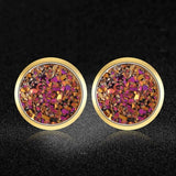 AAAAA Quality 100% Stainless Steel Shinning Resin Stud Earring for Women Wedding Party Ear Studs Jewelry