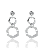 Mirror Geometric Stud Earrings Fashion Bohemian Hollow Irregular Earrings For Women Jewelry Exaggerated Temperament Long Earring