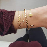 30 Styles Mix Turtle Heart Pearl Wave LOVE Crystal Marble Charm Bracelets for Women Boho Tassel Bracelet Jewelry DropShipping