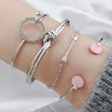 30 Styles Mix Turtle Heart Pearl Wave LOVE Crystal Marble Charm Bracelets for Women Boho Tassel Bracelet Jewelry DropShipping