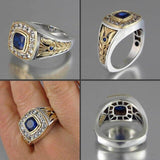 Huitan Creative Watch Shaped Ring With Joint Band Fashion Knockle Midi Rings Man Fashion Men Accessories Factory Wholesale
