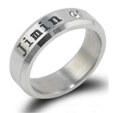 Kpop Ring Stainless Steel JHOPE Finger Rings Jewelry Rings Accessories for Men Women Female btss-Bangtans Boys Jewelry