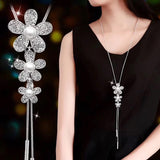 Meyfflin Collier Femme Long Necklaces & Pendants for Women Round Statement Necklace Maxi Colar Chain Fashion Jewelry 2019 Bijoux