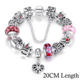 BAMOER Queen Jewelry Silver Charms Bracelet & Bangles With Queen Crown Beads Bracelet for Women ANNIVERSARY SALE 2018 PA1823