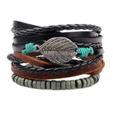 New Fashion Handmade Weave Vintage Boho Gypsy Hippie Cuff Beads Leather Infinity Charm Male Men Bracelets Women Female Jewelry